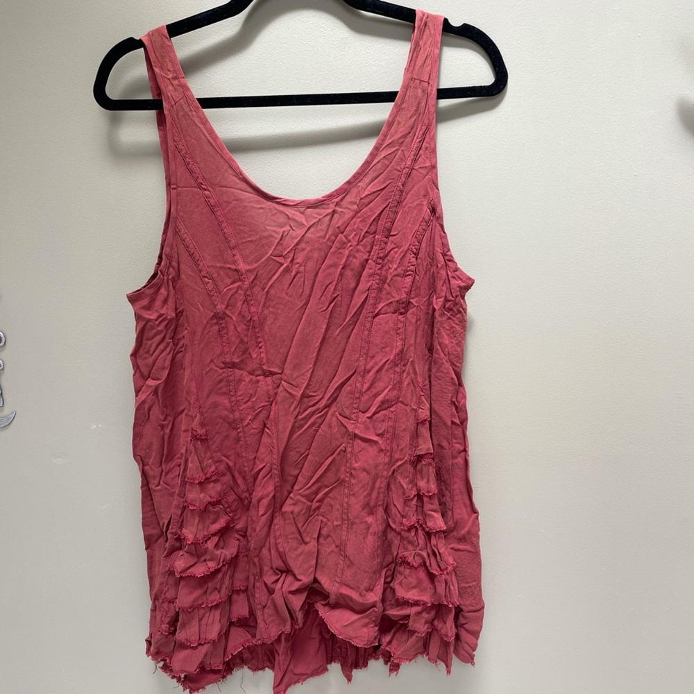Free people burnt orange/red tunic